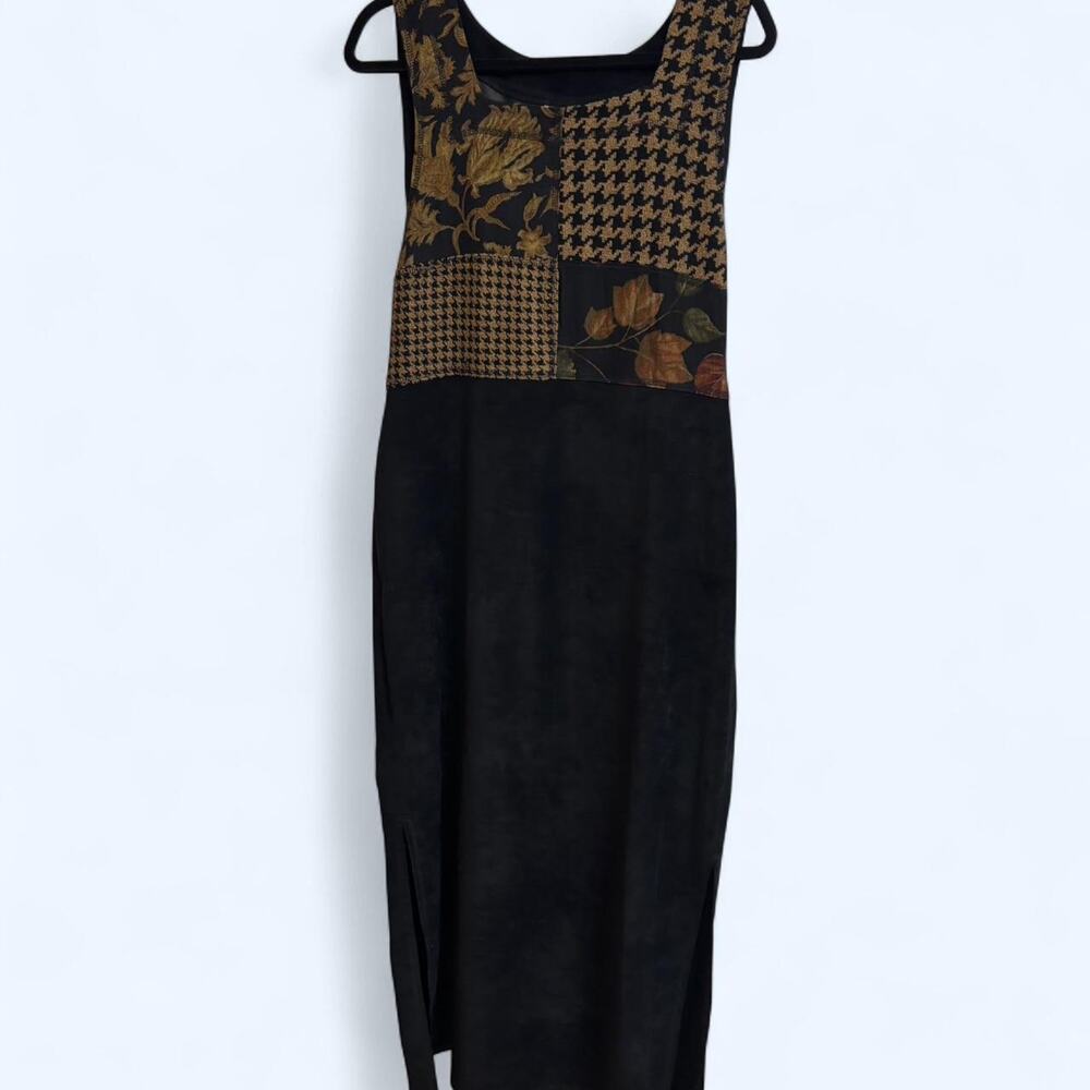 Vintage nina piccalino patchwork mid/maxi dress